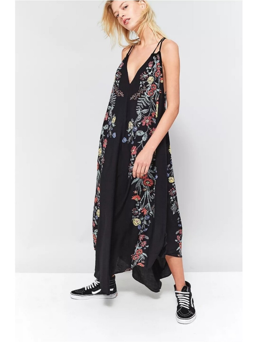 Intimately Free People Ashbury Floral Maxi Slip Dress Nwot
